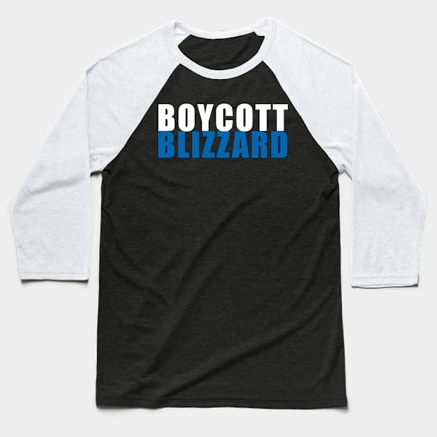 Boycott Blizzard Baseball T-Shirt by MBAMerch